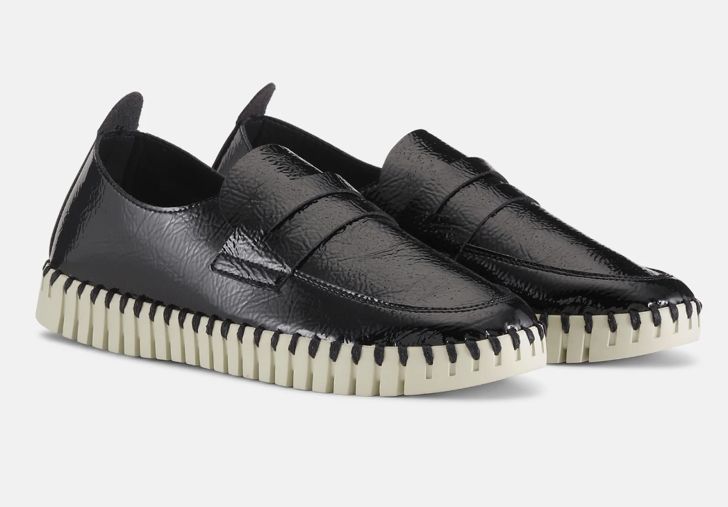 Ilse Jacobsen Loafer in Black Patent