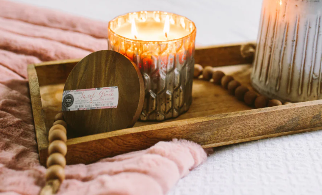 Sweet Grace Bronze Candle