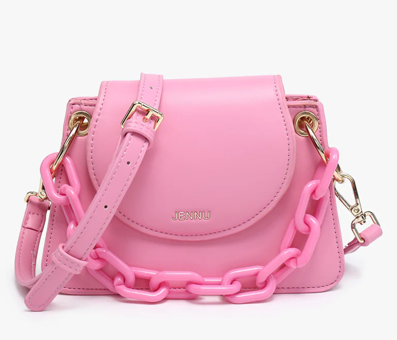 JEN & CO Reno Flapover Crossbody with Chain
