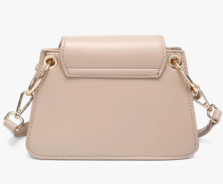 JEN & CO Reno Flapover Crossbody with Chain