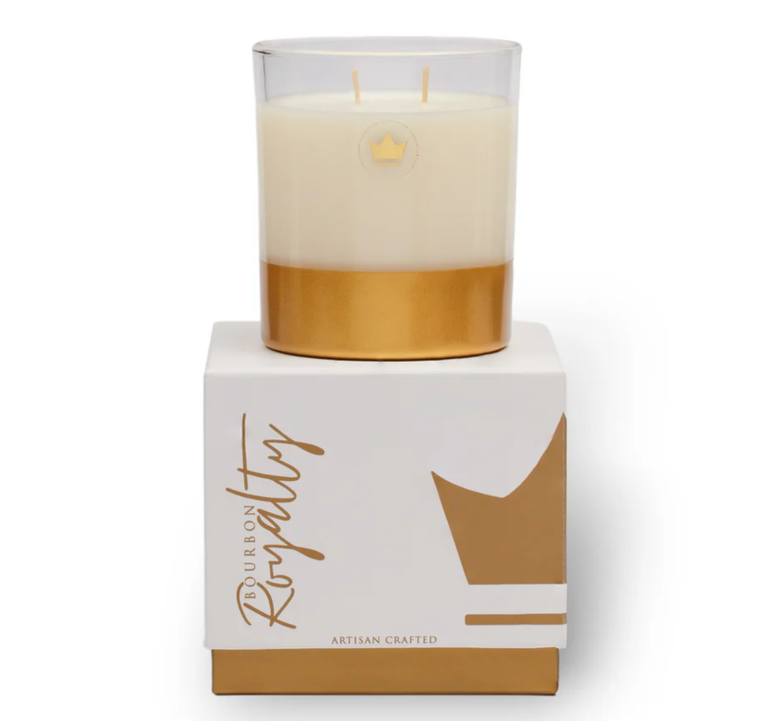 Bourbon Royalty: Boxed Glass 14oz Candle