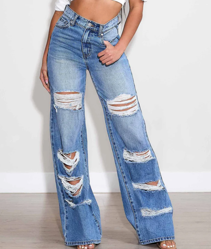 Vibrant Millie Distressed Jean