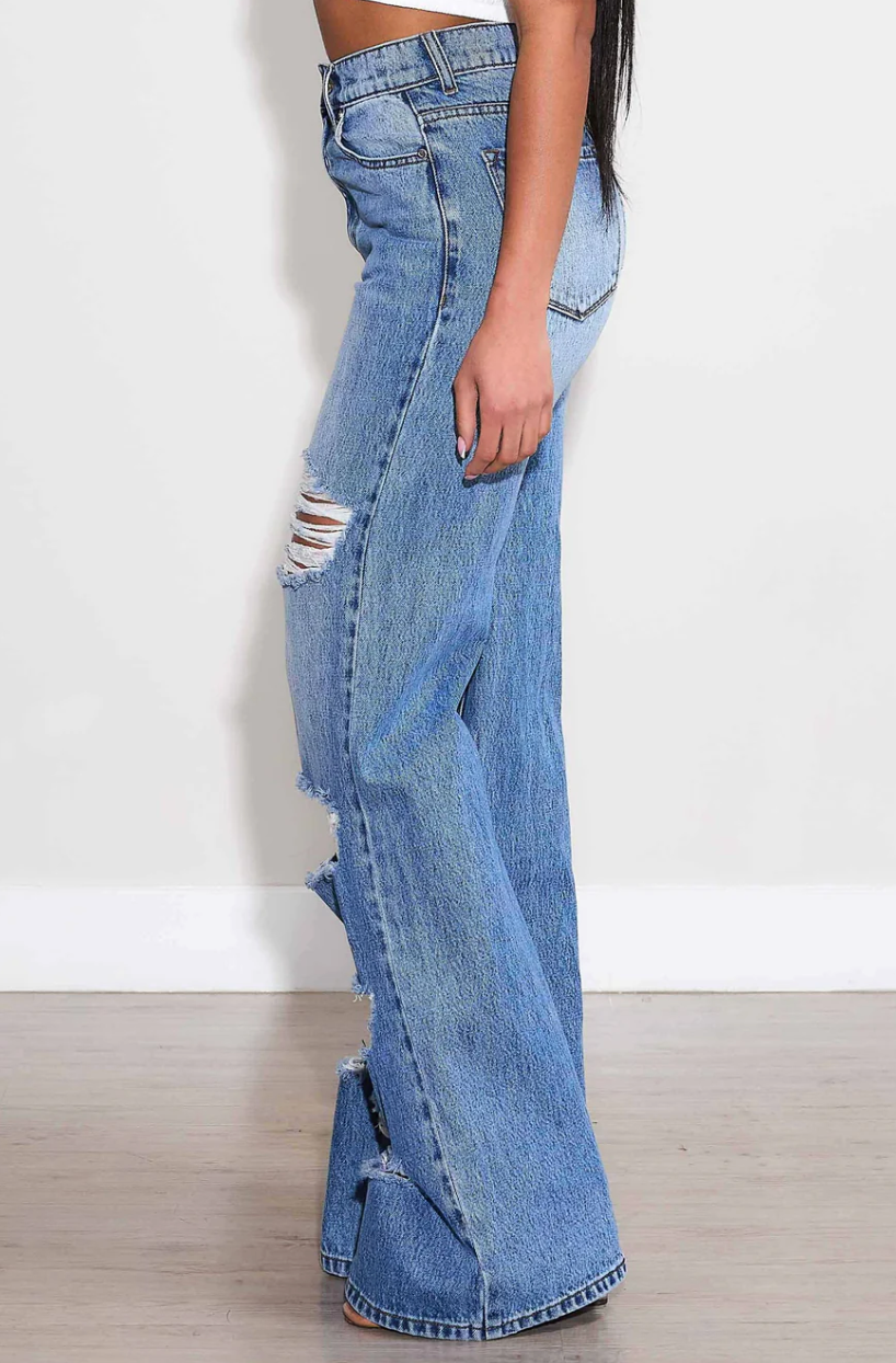 Vibrant Millie Distressed Jean