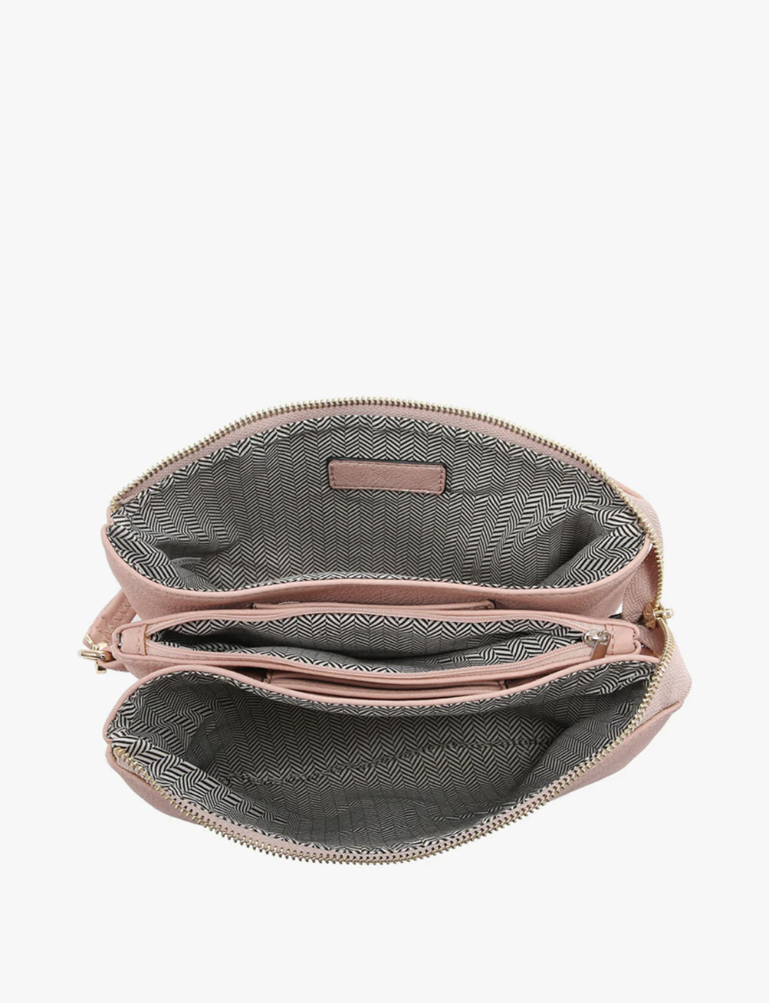 Izzy Nude Textured Crossbody
