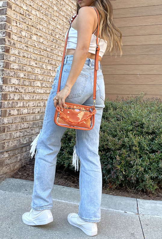 Jessica Clear Silver Crossbody