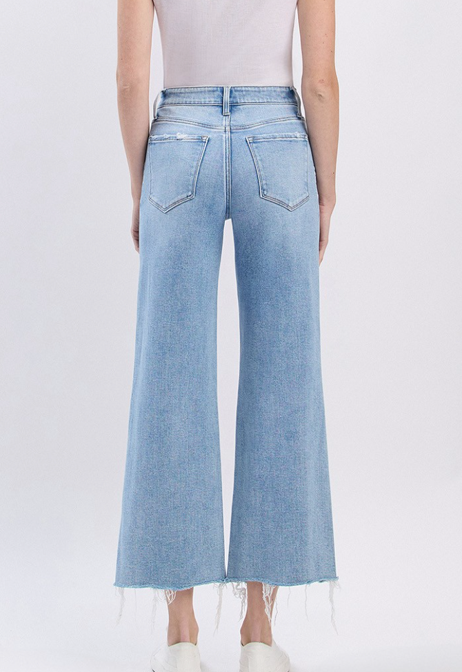Rider Wide Cropped Jean by Flying Monkey