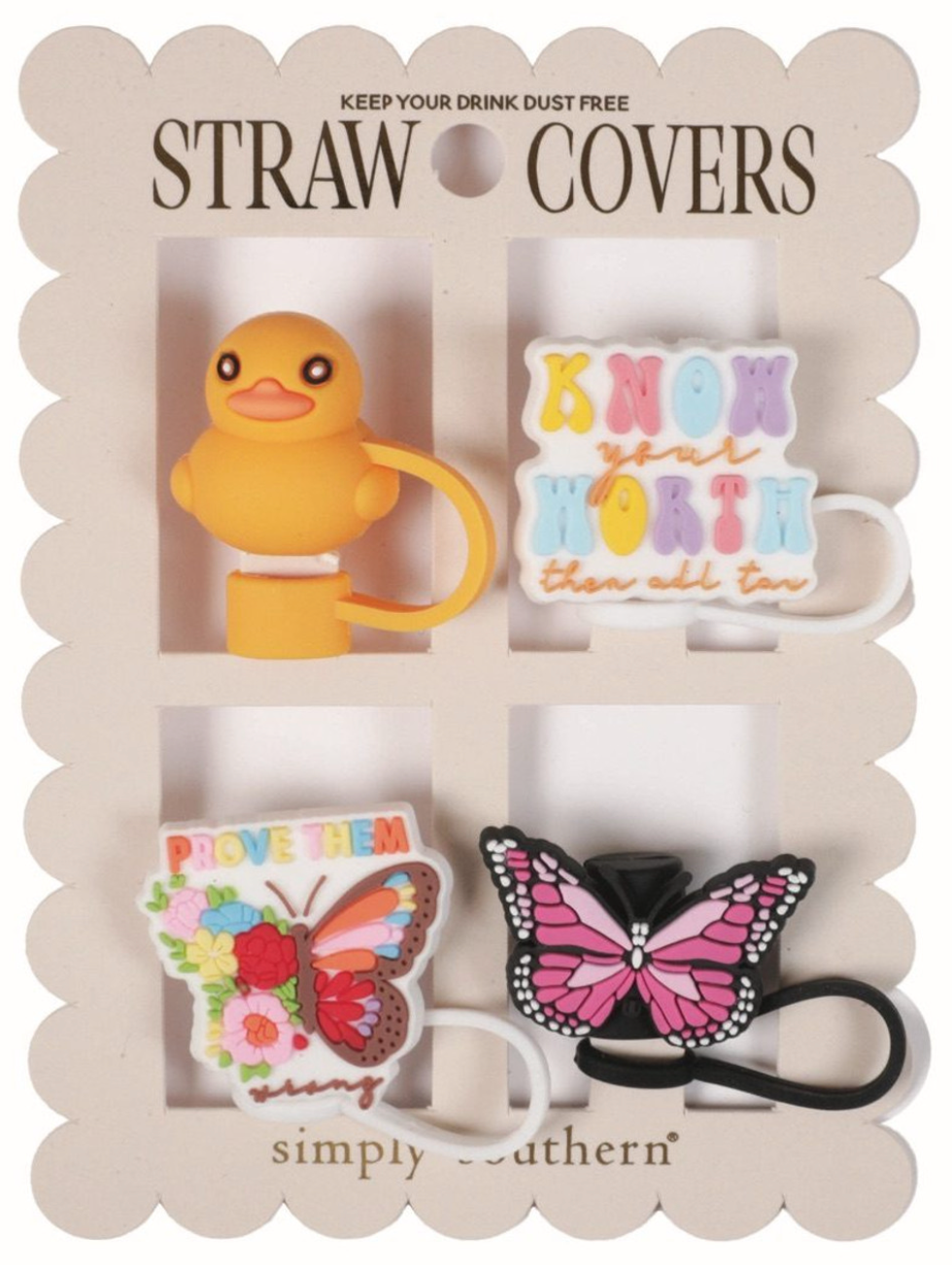 Butterfly Straw Covers