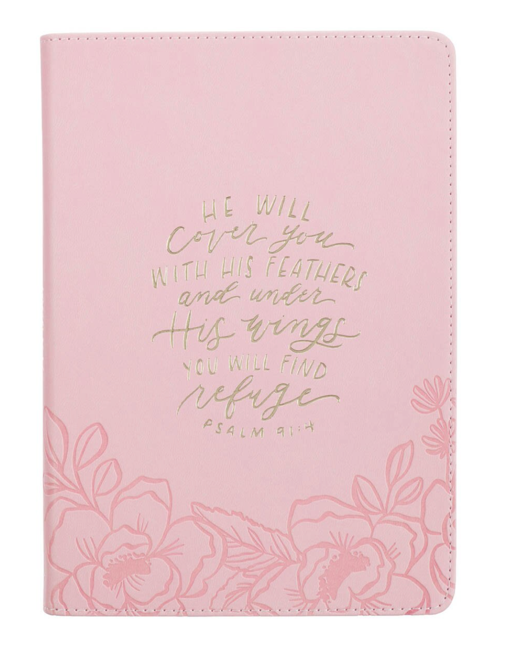 He Will Cover You With His Feathers Zip Journal