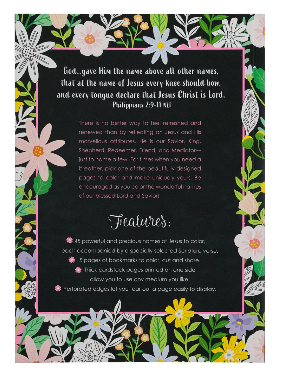 The Names Of Jesus Coloring Book