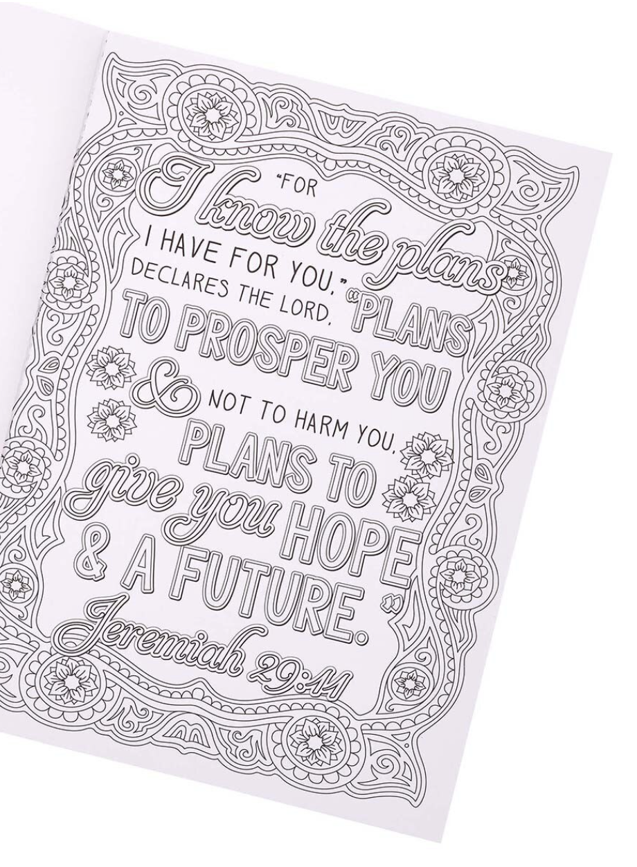 I Know The Plans I Have For You Coloring Book