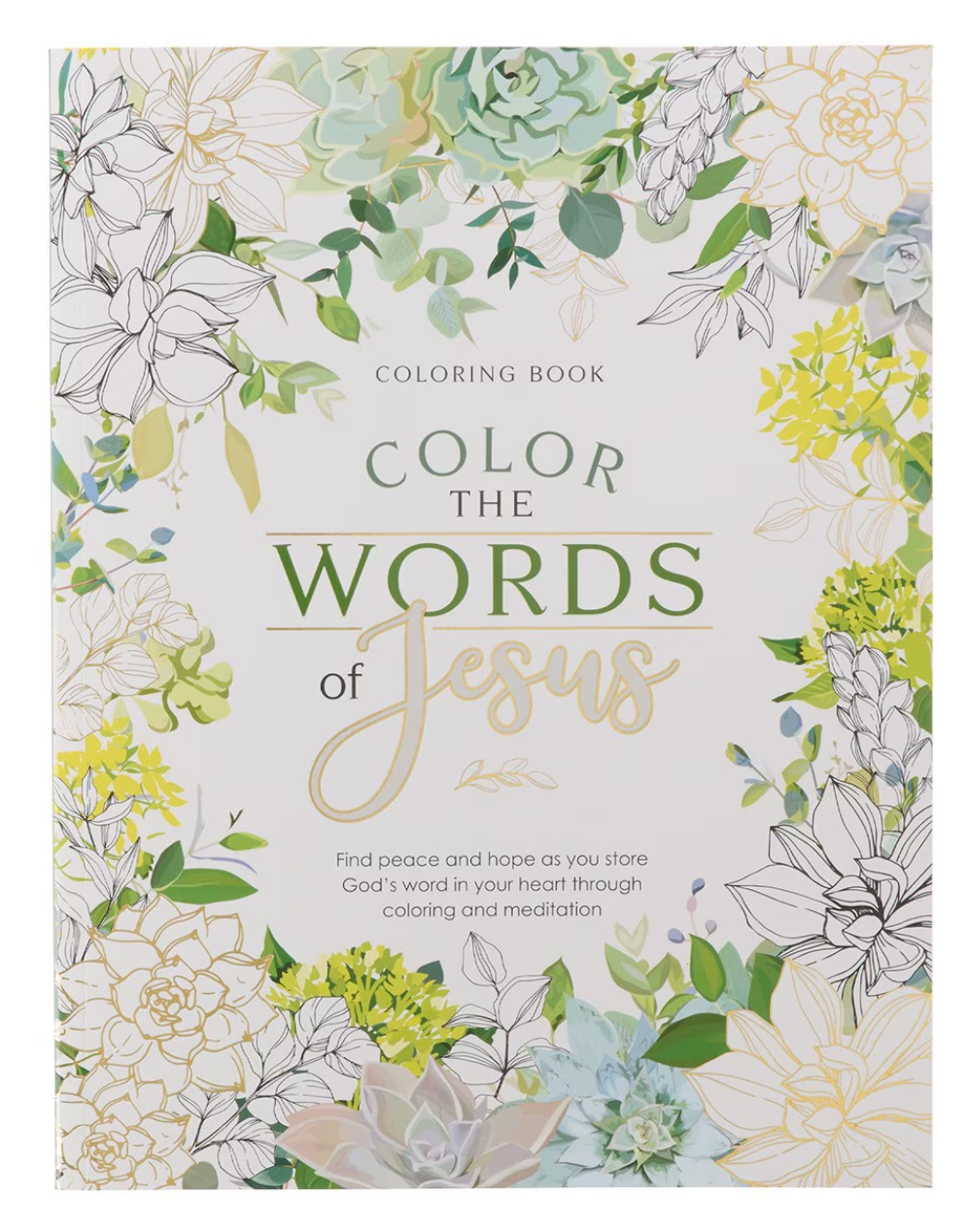 Color The Words Of Jesus Coloring Book