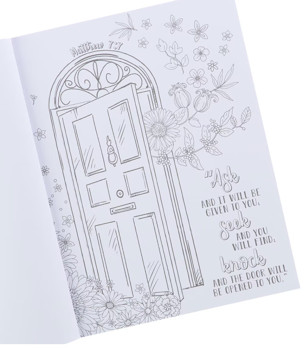Color The Words Of Jesus Coloring Book