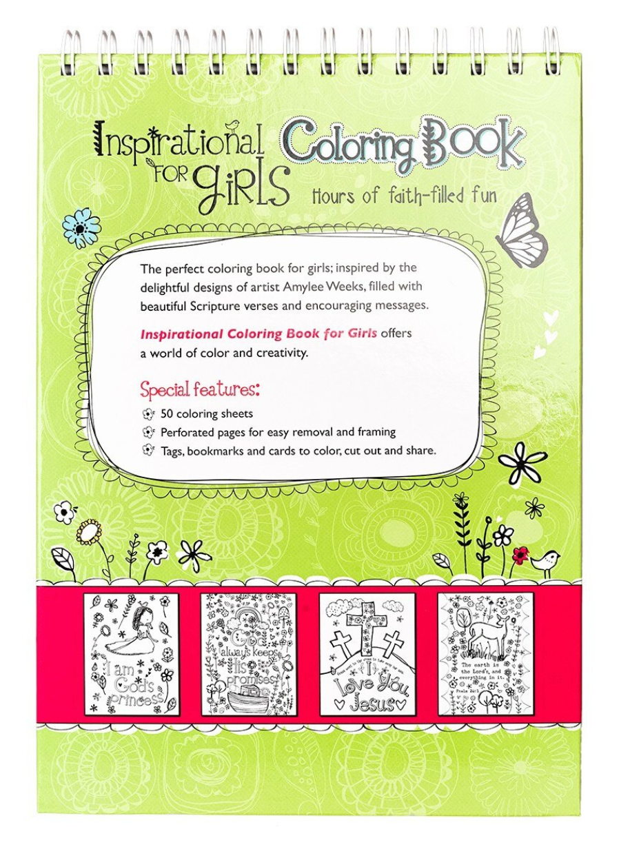 Inspirational Coloring Book For Girls