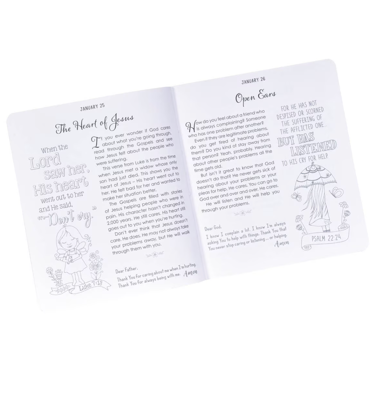 Devotional For Girls: 366 days of creative coloring & faith filled devotions