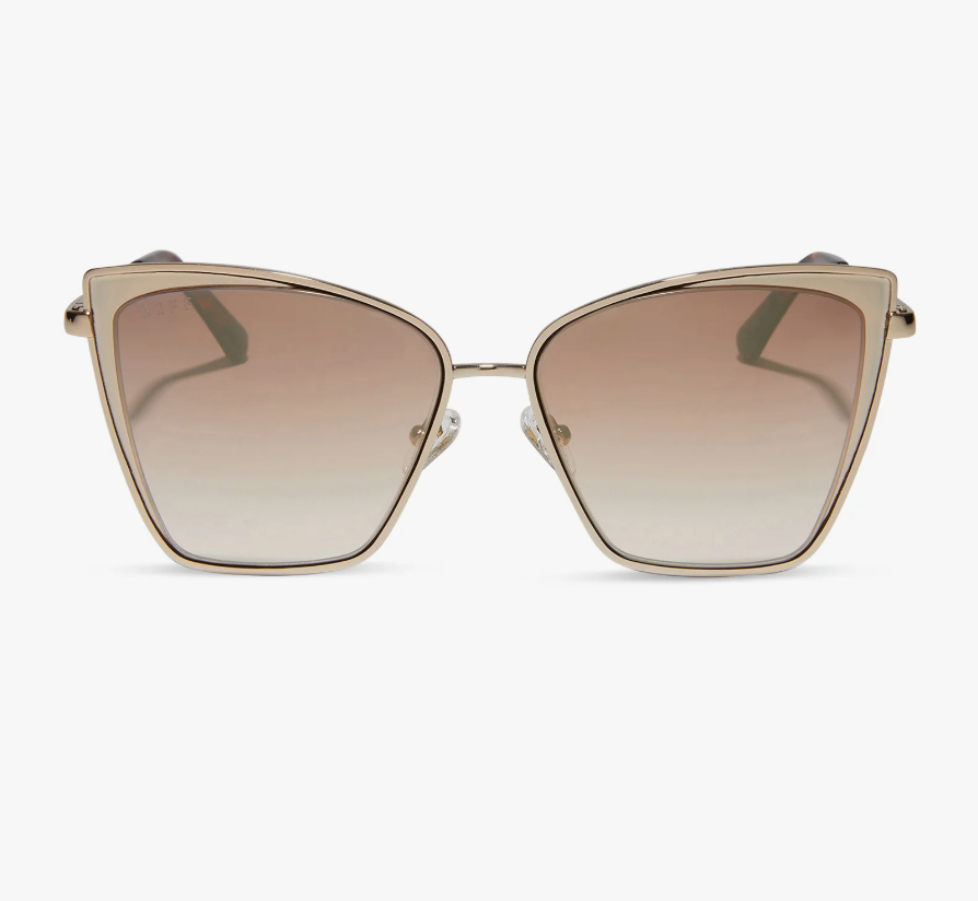 BECKY Gold Flash Brown Gradient Sunglasses GD-BG18