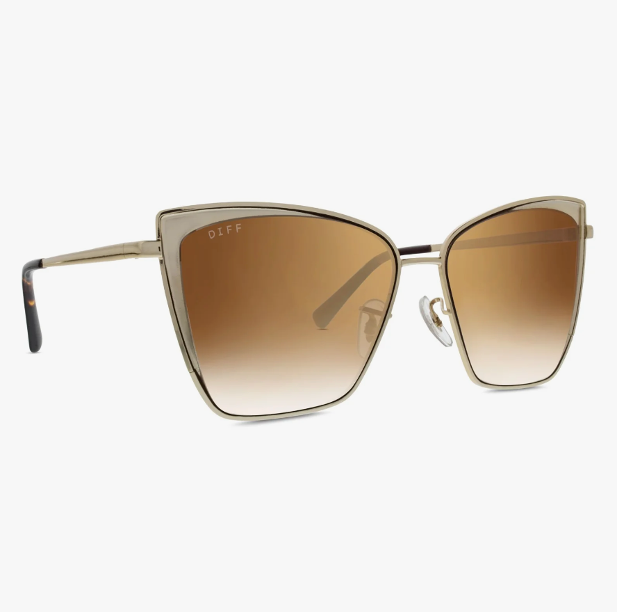 BECKY Gold Flash Brown Gradient Sunglasses GD-BG18