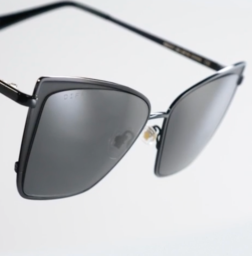 BECKY Black Dark Smoke Sunglasses BK-GR18