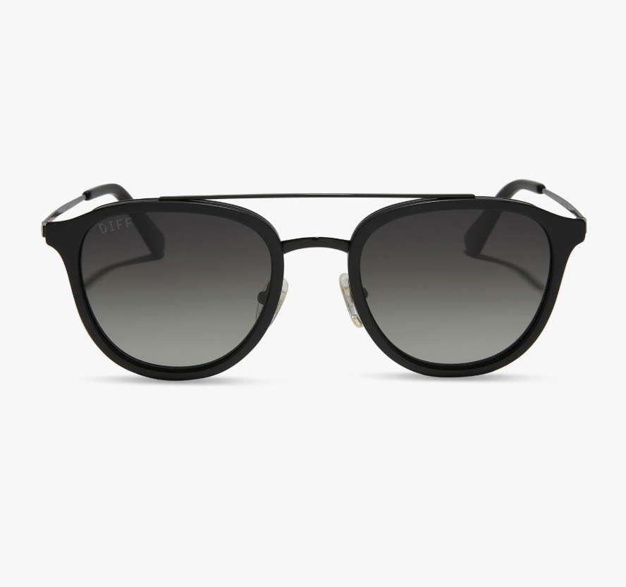 CAMDEN Matte Black Grey Gradient Polarized Sunglasses MB-GG208P