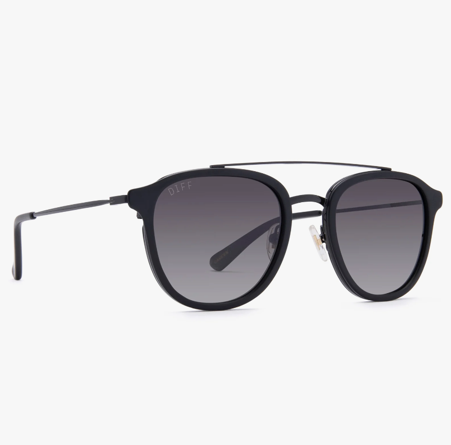 CAMDEN Matte Black Grey Gradient Polarized Sunglasses MB-GG208P