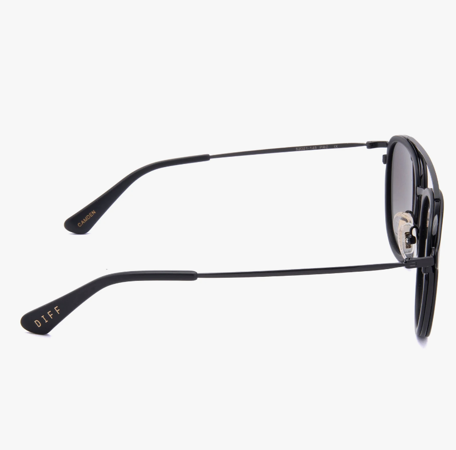 CAMDEN Matte Black Grey Gradient Polarized Sunglasses MB-GG208P