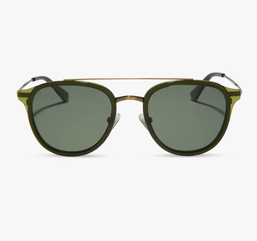 CAMDEN Dark Olive Polarized Sunglasses DE01-0208-DOGTP