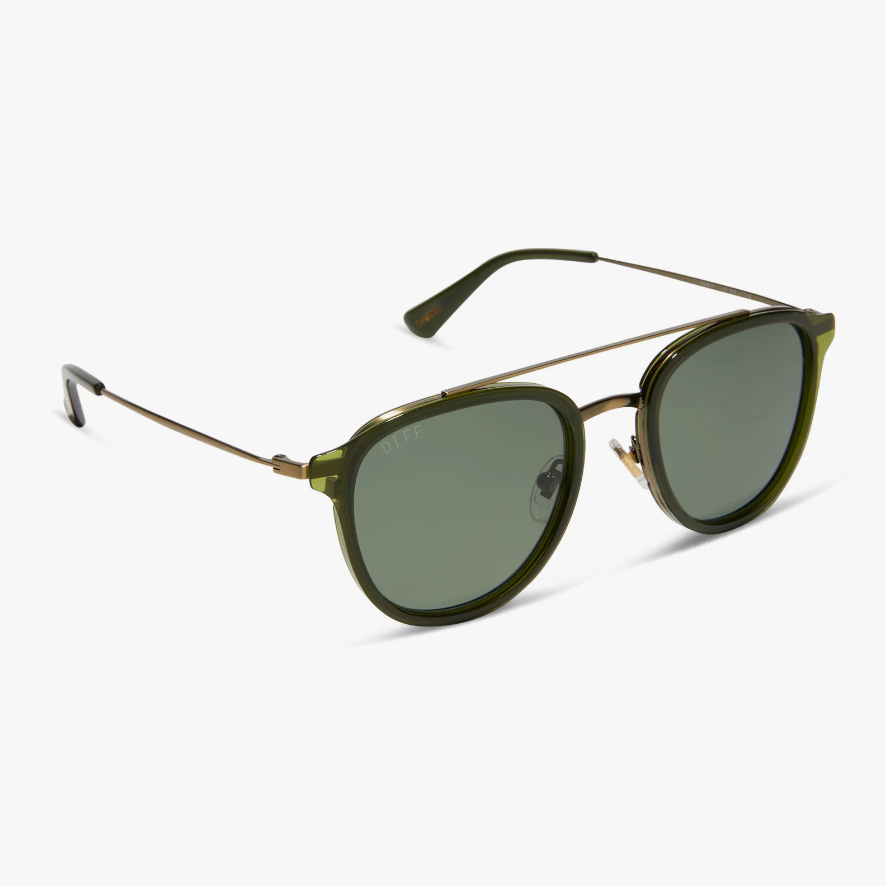 CAMDEN Dark Olive Polarized Sunglasses DE01-0208-DOGTP