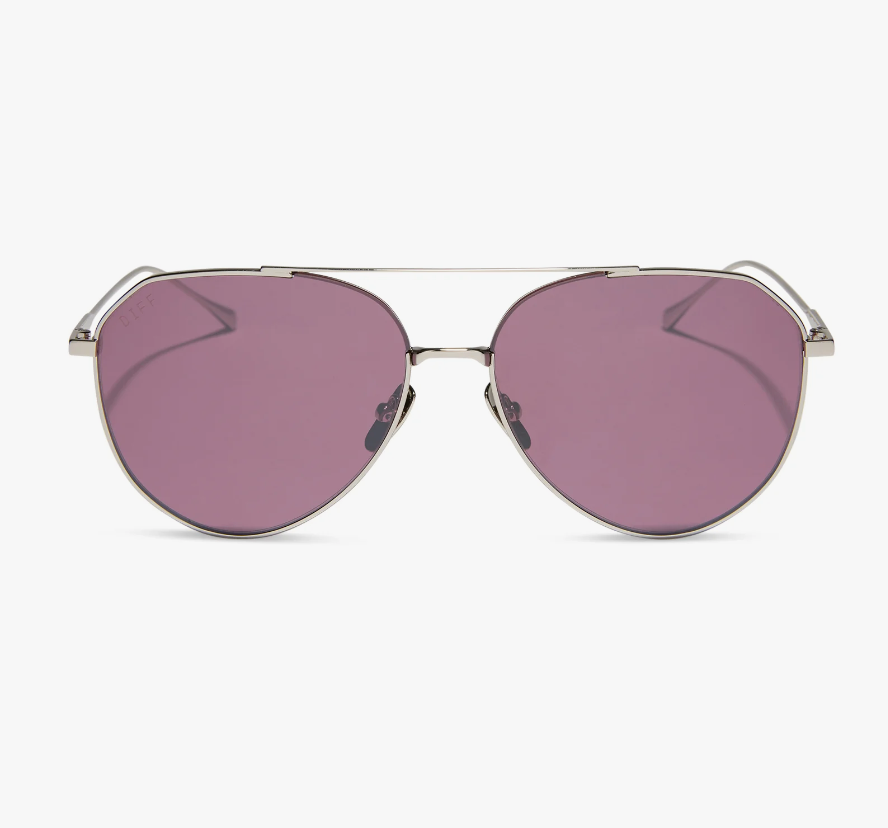 DASH Silver Aubergine Polarized Sunglasses DE01-0016-SVAUP