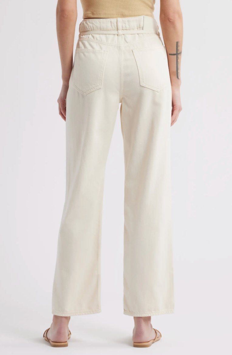 Hidden Ella Cream Tie Waist Jean