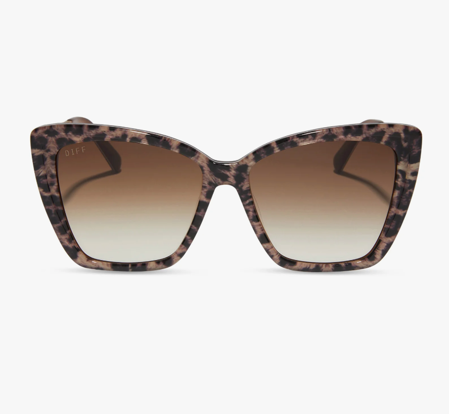 BECKY II Leopard Tortoise Brown Gradient Sunglasses LT-BG30