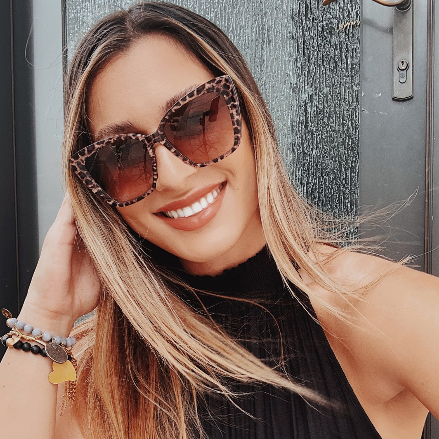 BECKY II Leopard Tortoise Brown Gradient Sunglasses LT-BG30