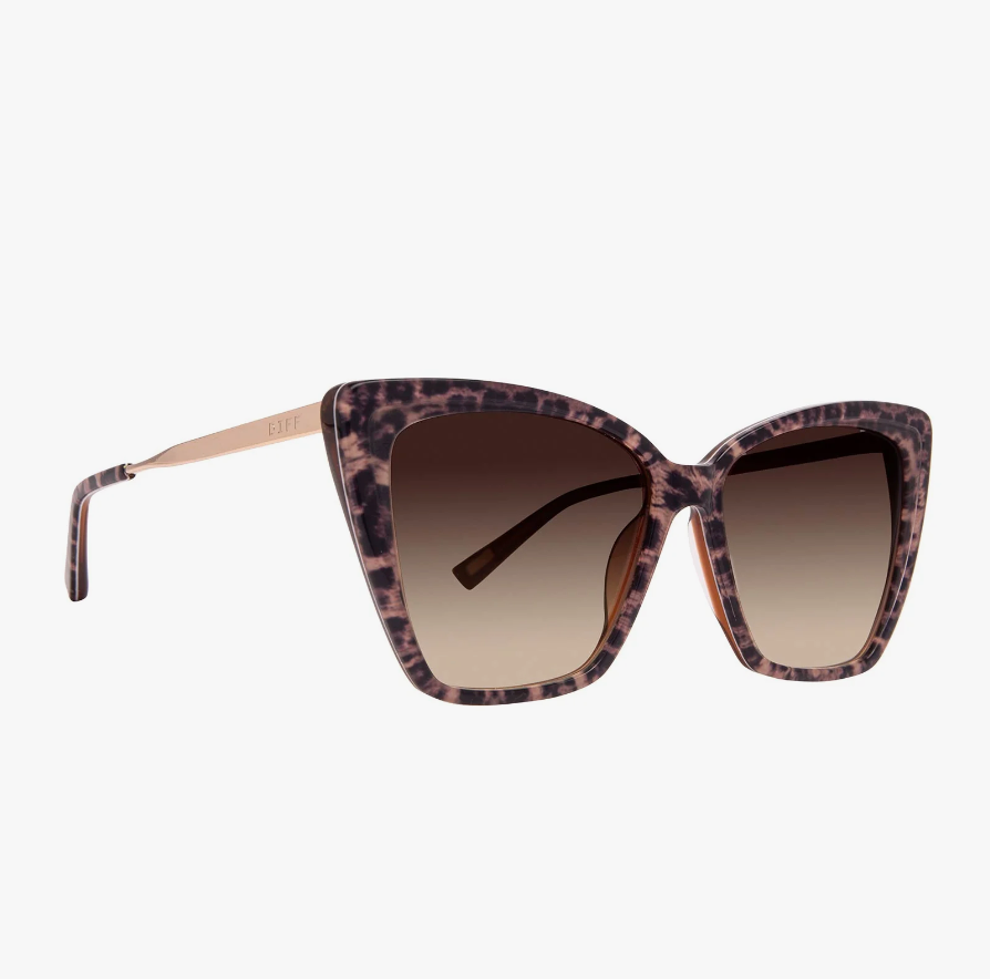BECKY II Leopard Tortoise Brown Gradient Sunglasses LT-BG30