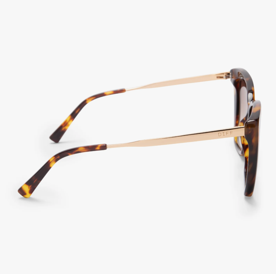 BECKY IV Amber Tortoise Brown Gradient Polarized Sunglasses AB-BG189P