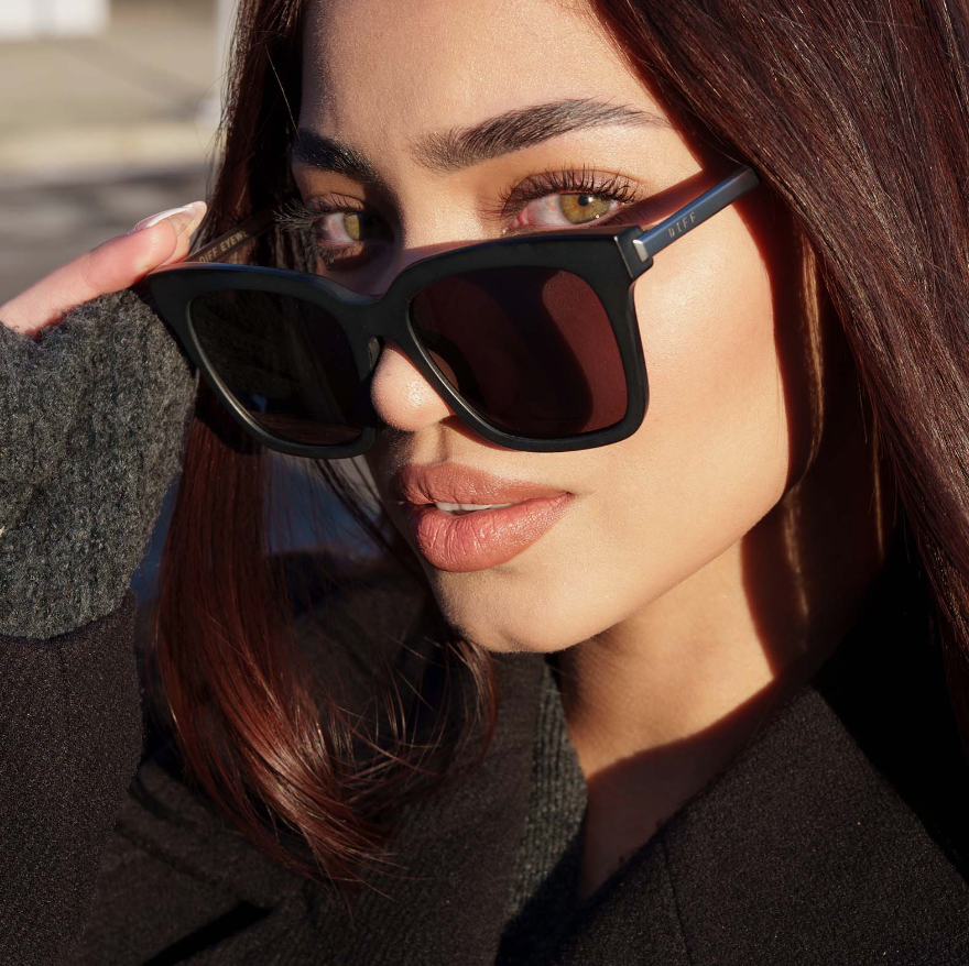 BELLA Black Grey Polarized Sunglasses BK-GR10P