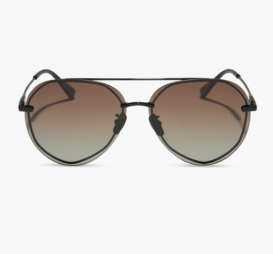 LENOX Black Polarized Sunglasses DE01-0122-BKBGP