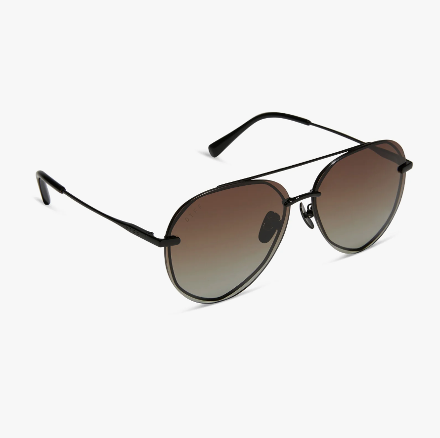 LENOX Black Polarized Sunglasses DE01-0122-BKBGP