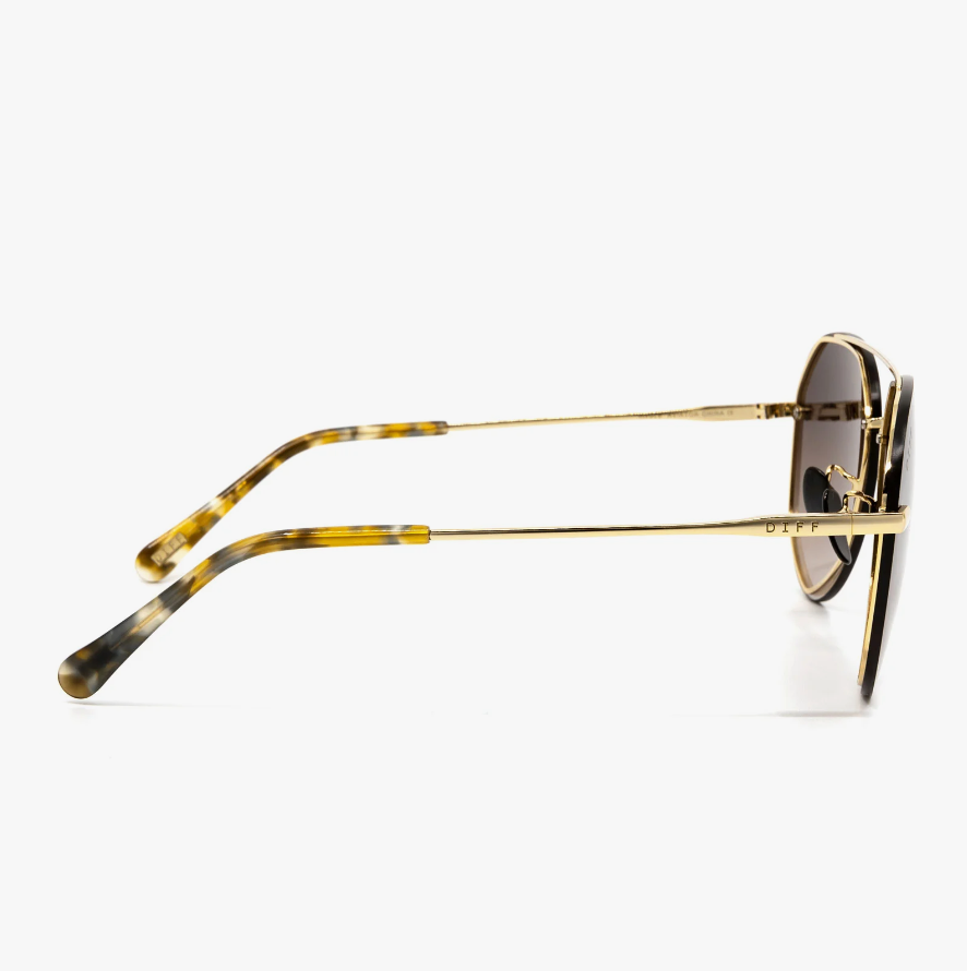 LENOX Brown Tortoise Tips Sunglasses GD-BG122