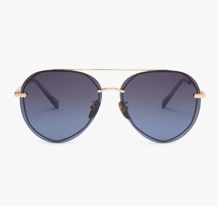 LENOX Gold Blue Polarized Sunglasses GD-BL122P