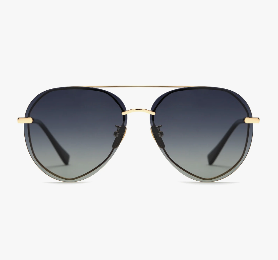 LENOX Gold Black Polarized Sunglasses GD-GG122P