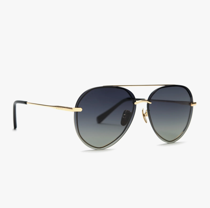 LENOX Gold Black Polarized Sunglasses GD-GG122P