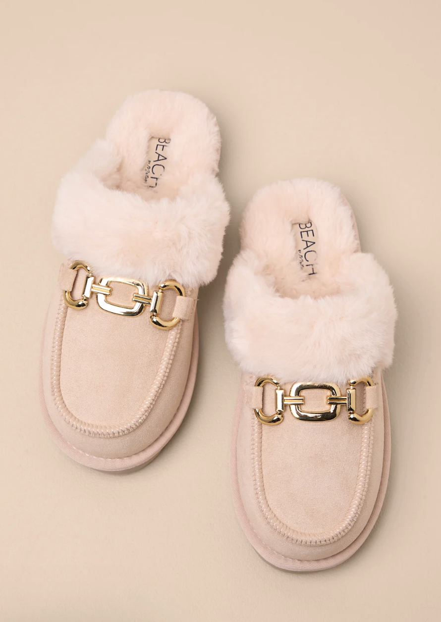 Devoted to Davos Cozy Mule Slide