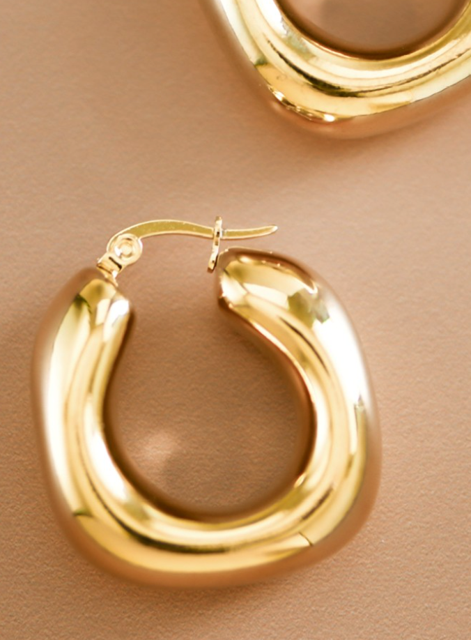 Chunky Gold Hoops
