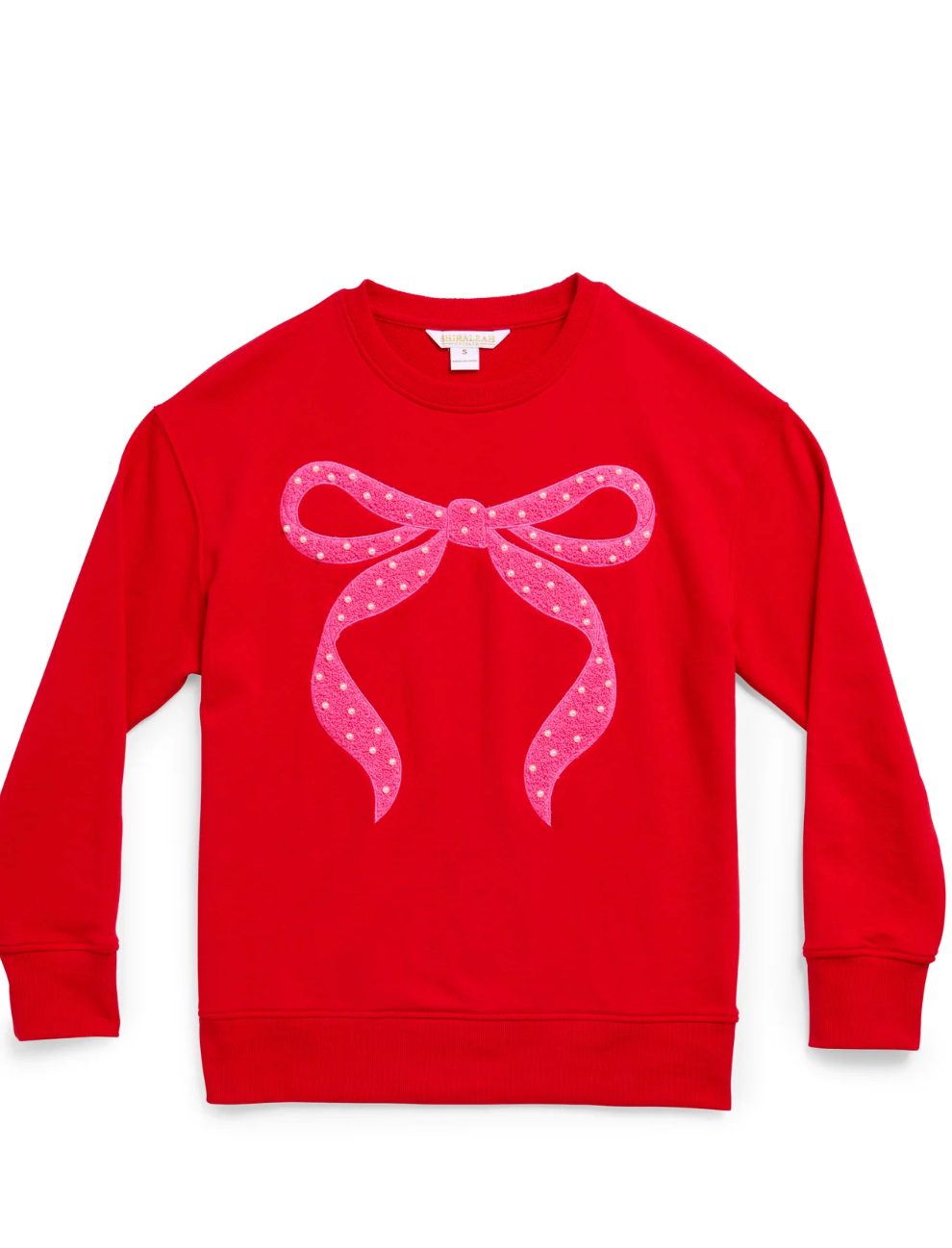 NEW! Christmas Bow Sweatshirt in Red