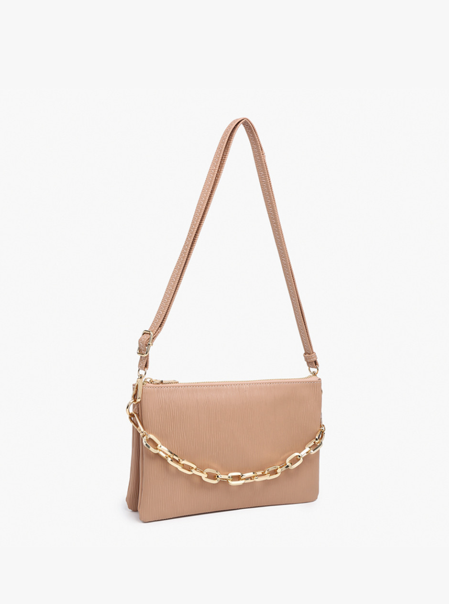 Izzy Red Textured Crossbody