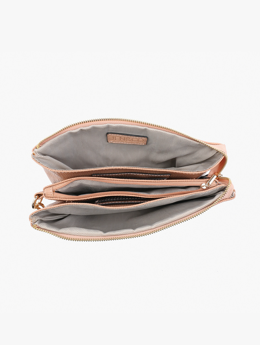 Izzy Red Textured Crossbody
