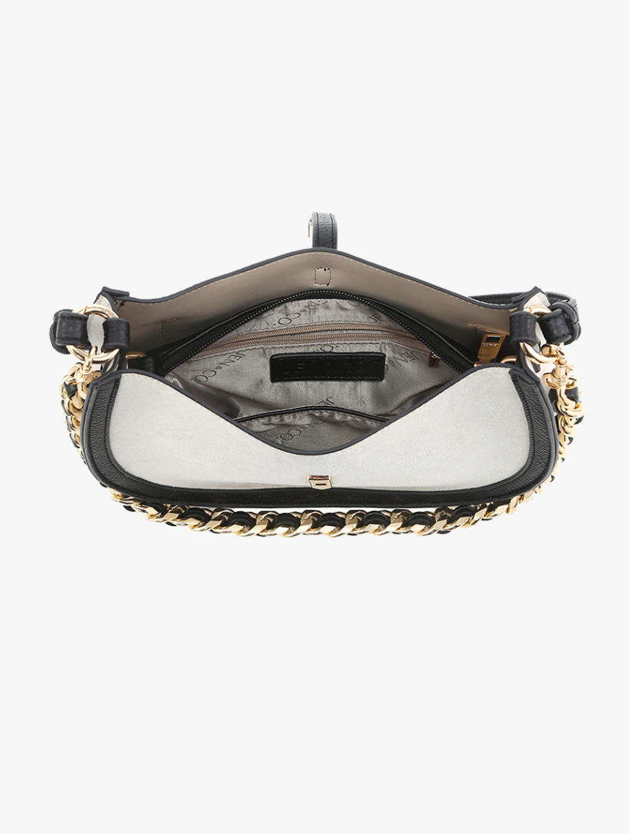 Luca Black Suede Crossbody