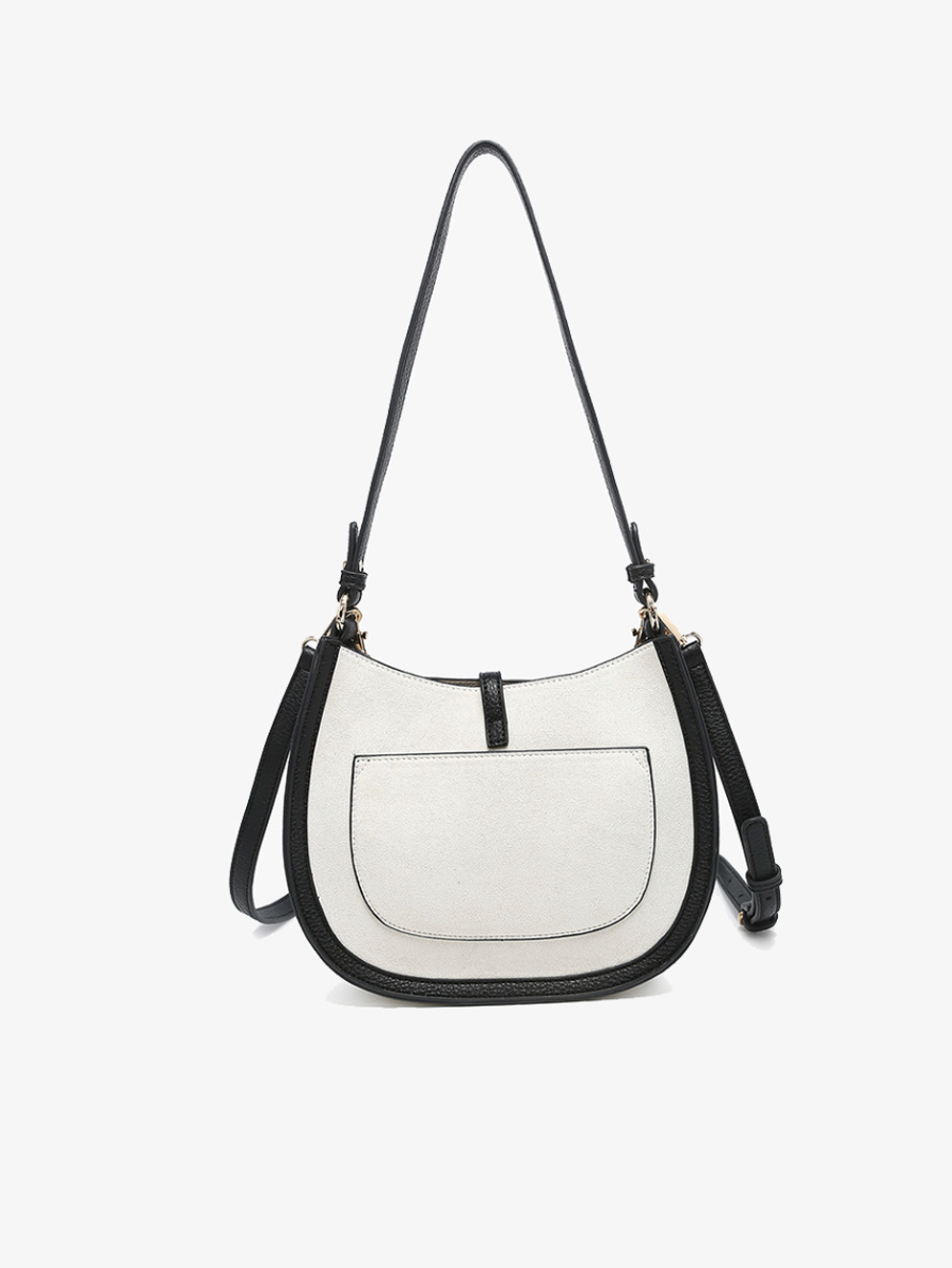 Luca Black Suede Crossbody