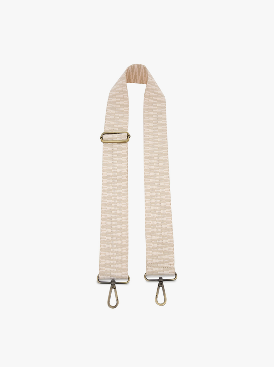 Cream Aztec Guitar Strap