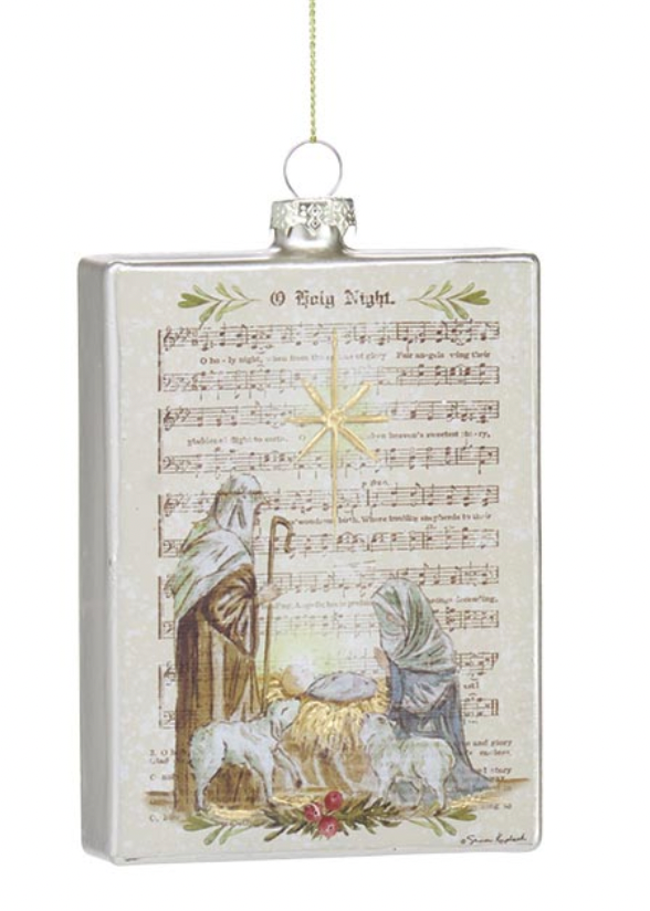 Holy Night Music Sheet Ornament