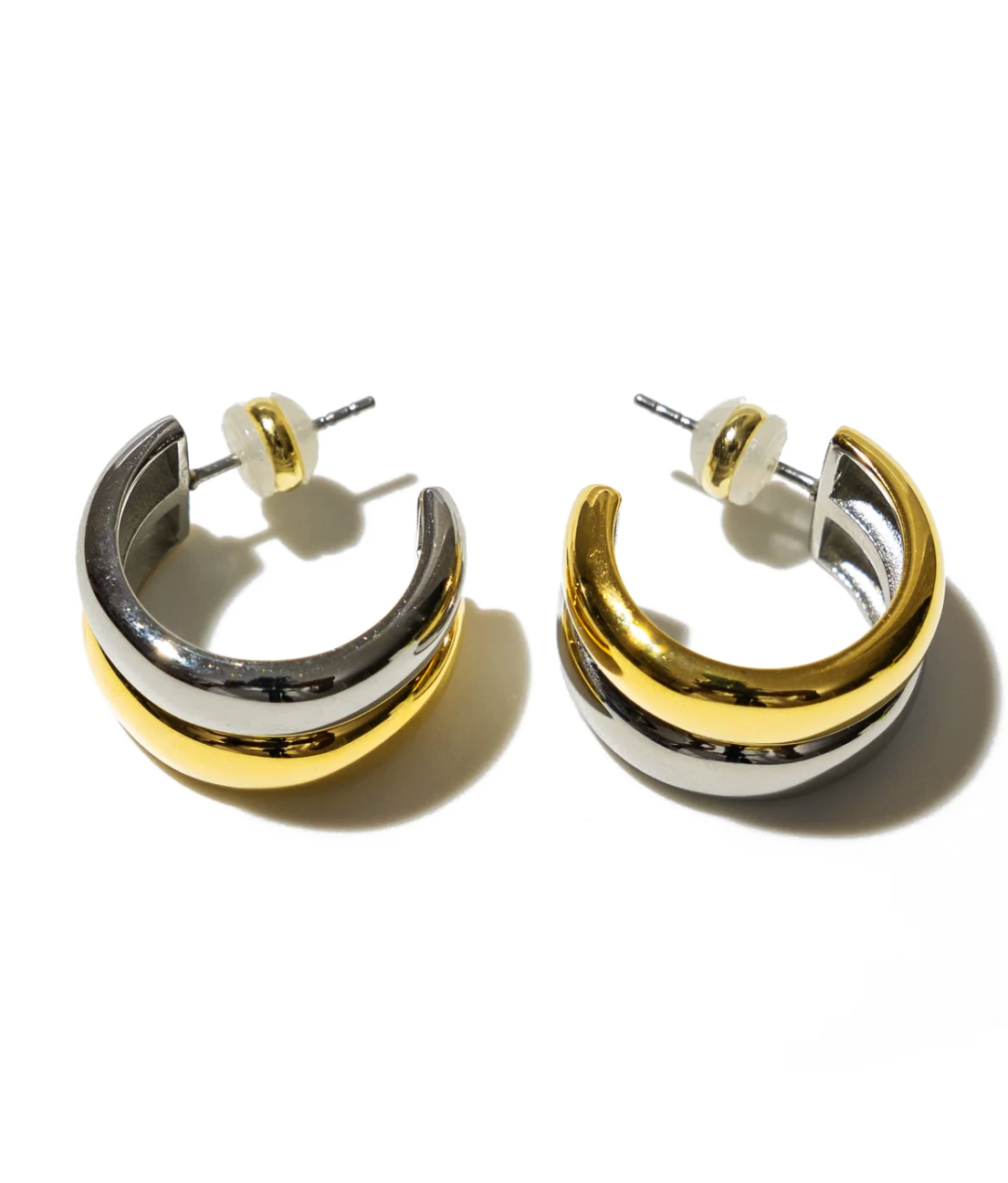 Brenda Grands Two-Toned Hoops