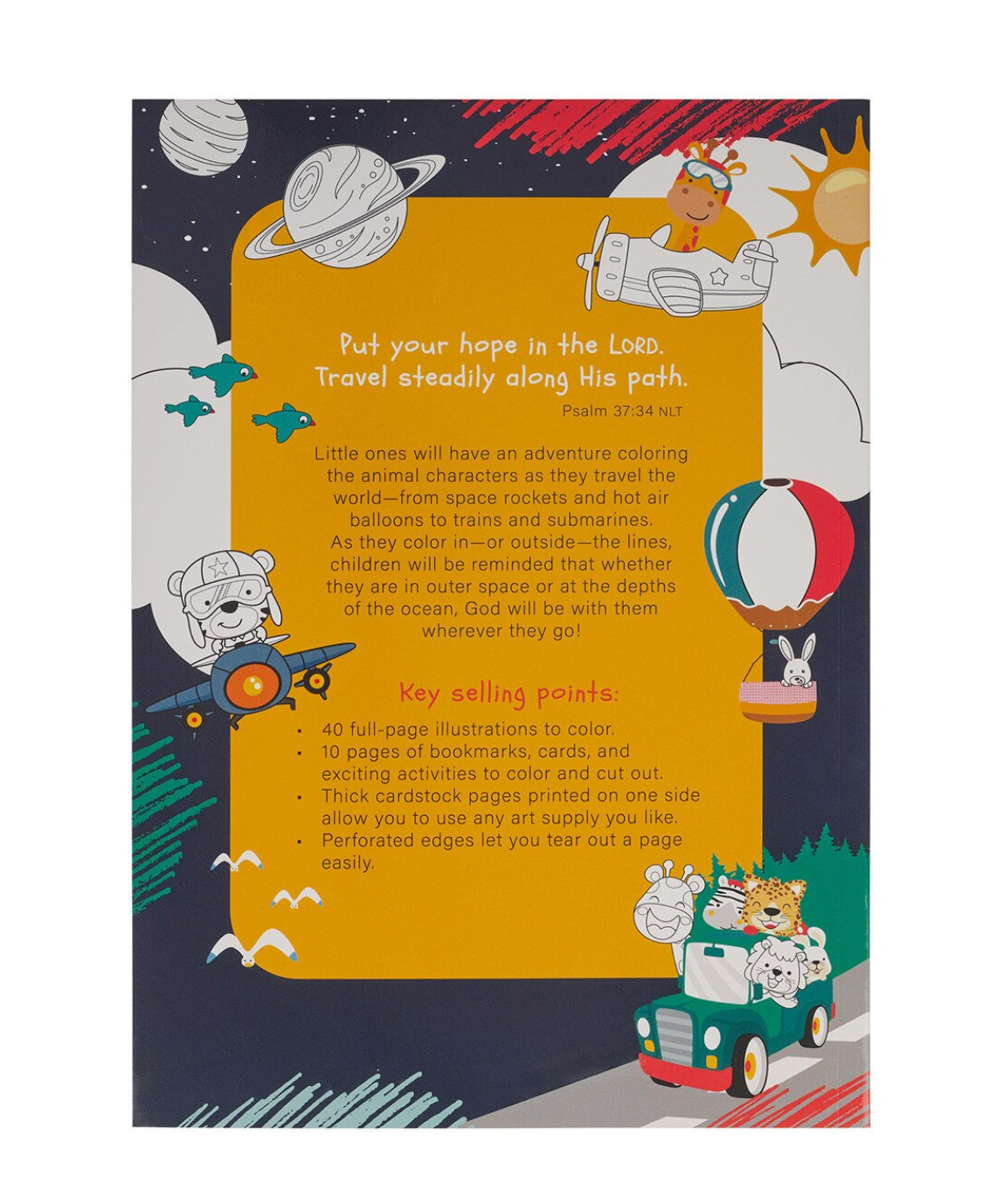 God Is With Me Wherever I Go Coloring Book For Kids